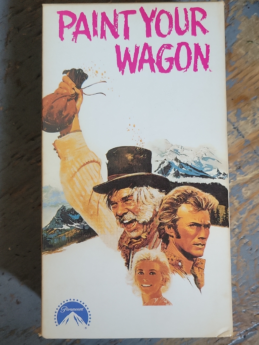 Paint Your Wagon VHS Tape - Pink Title Artwork